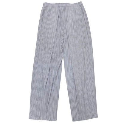 プリーツプリーズ イッセイミヤケ プリーツパンツ PP71JF225 サイズ2 レディース グレー 日本製 PLEATS PLEASE ISSEY MIYAKE MADE IN JAPAN 【AFB35】