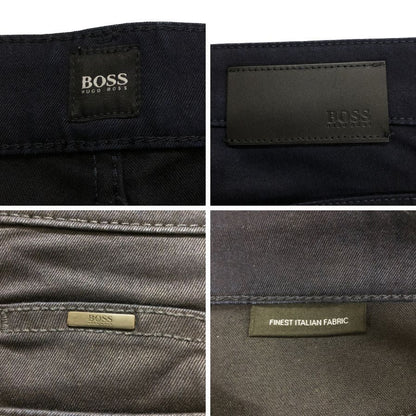 ヒューゴボス コットンパンツ ネイビー メンズ US32 HUGO BOSS 【AFB26】