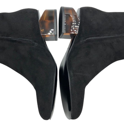 アレキサンダーワン ショーツブーツ ブーテイ  スエード クリアソール レディース サイズ36.5 ブラック alexanderwang 約23.0cm【AFC41】