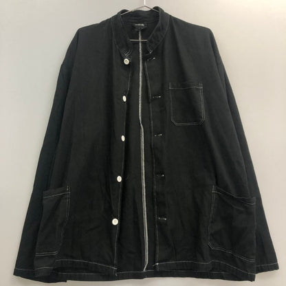 美品◆デルタ BP シャツジャケット アウター コットン100% メンズ チェコサイズ56 ブラック DELTA BP 【AFB19】