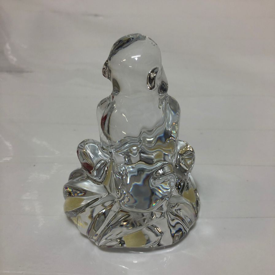 バカラ クリスタルオブジェ 干支 猿 Baccarat【AFB55】【中古】