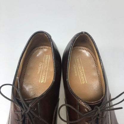 ジョンストン＆マーフィー レザーシューズ ストレートチップ オプティマ カーフ ブラウン メンズ サイズ10D Johnston&Murphy 約28.0cm【AFC1】