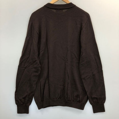 美品◆リナシェンテ ニット モックネック 長袖 ブラウン系 メンズ サイズ52 Rinascente 【AFB26】