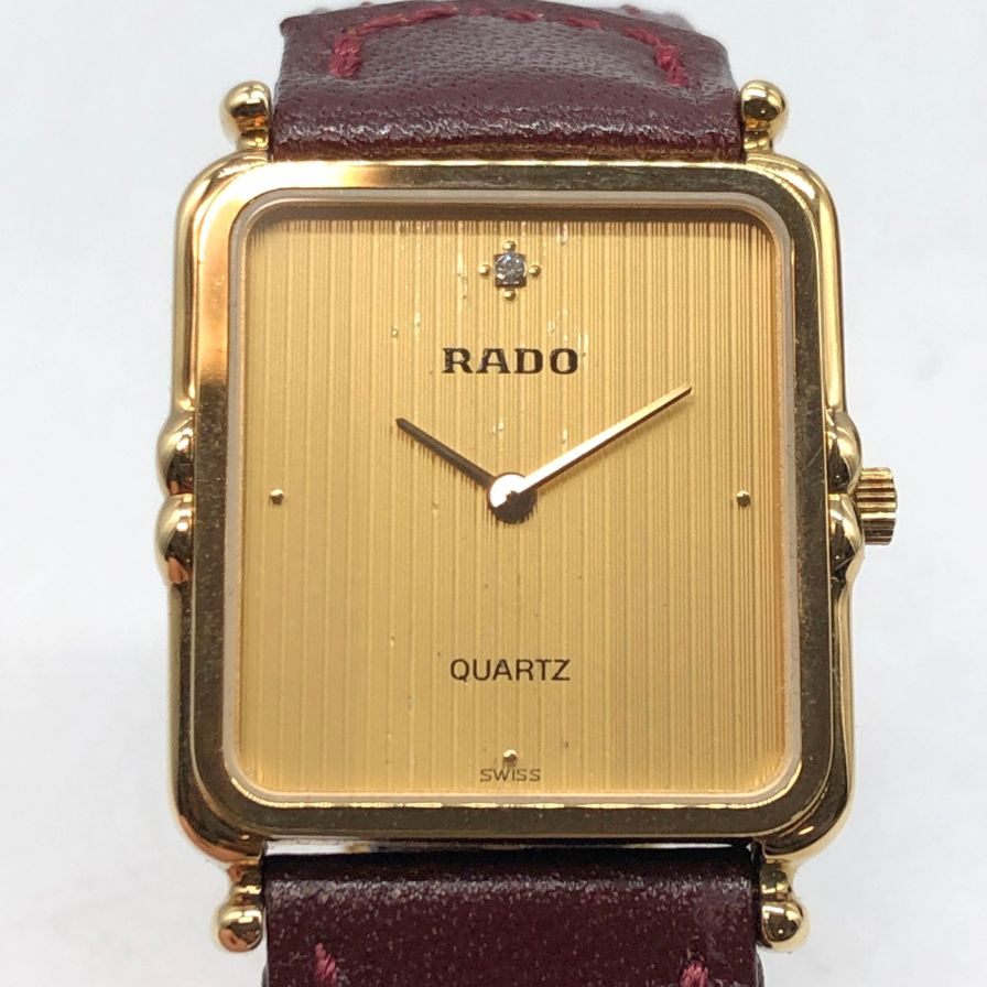 ラドー クオーツ時計 スクエア ゴールド メンズ 179.5242.2 RADO【AFI7】