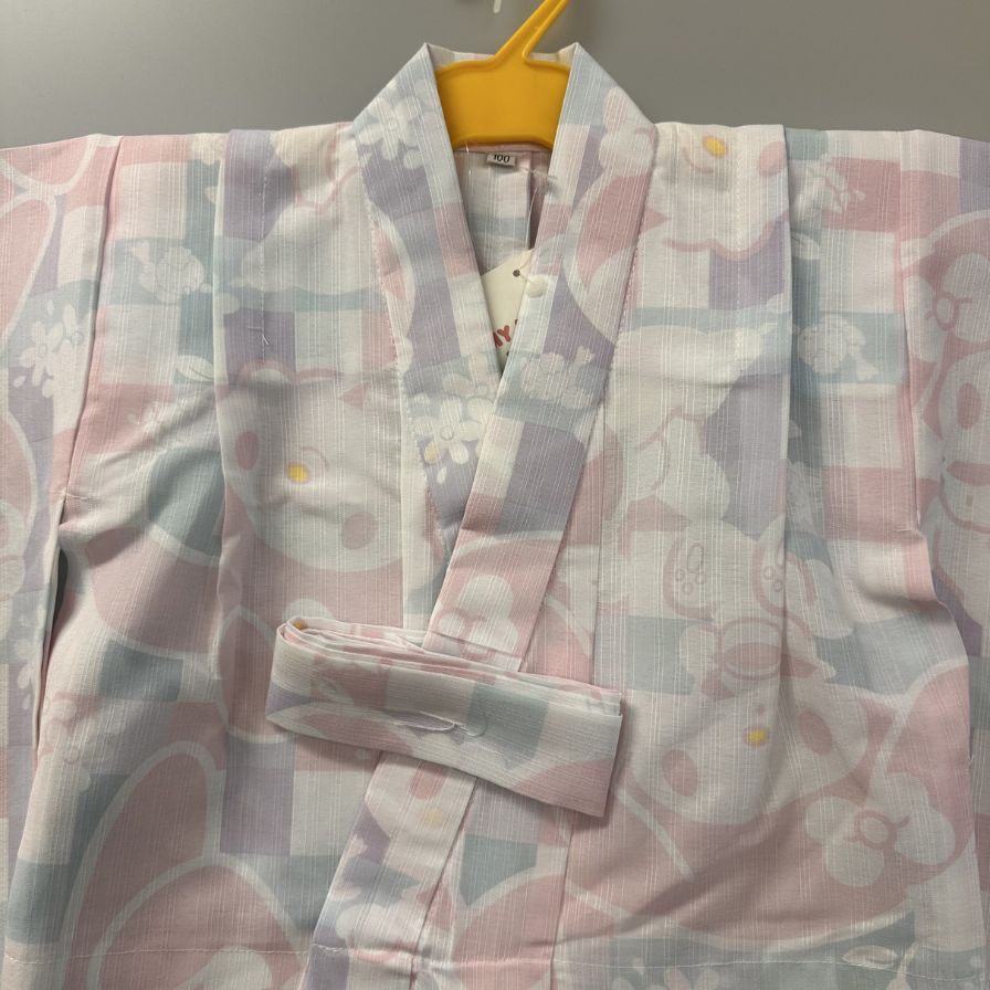 ふりふ 浴衣 サンリオ マイメロディ サイズ100 レディース キッズ ピンク系【AFA9】【中古】