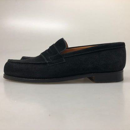ジェイエムウエストン 180シグニチャーローファー スエード ブラック UK7E J.M.WESTON ローファー 約26.0cm【LA】【中古】