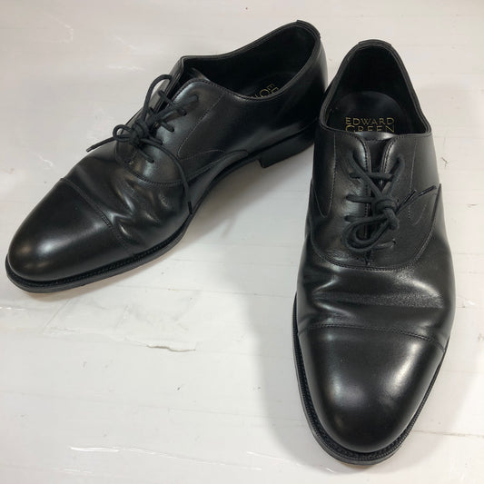 エドワードグリーン ストレートチップ チェルシー ラスト202 ブラック サイズ8F メンズ EDWARD GREEN 約26.5cm【YB5】