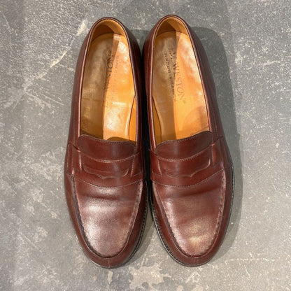 ジェイエムウエストン 180 シグニチャーローファー ボックスカーフ バーガンディ サイズUK5.5C メンズ J.M.WESTON ローファー 約24.0cm【LA】【中古】