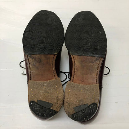 クロケット&ジョーンズ 6105 ウェイブリッジ ウイングチップ カーフ バーガンディ UK5.5E 360ラスト メンズ CROCKETT&JONES WEYBRIDGE ビジネスシューズ 約24.5cm【LA】【中古】