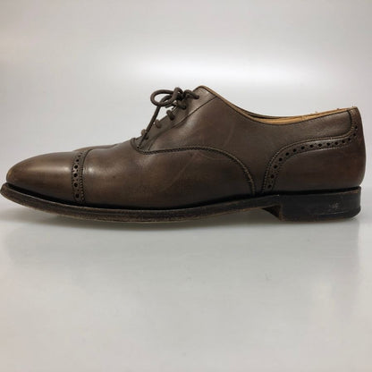 クロケット&ジョーンズ Fairford パンチドキャップトゥ ブラウン サイズUK6.5E  Crockett & Jones ビジネスシューズ 約25.0cm【LA】【中古】