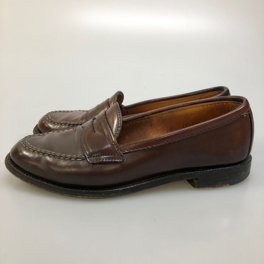 オールデン 14501 ペニーローファー コードバン バーガンディ US6.5M ALDEN ローファー 約24.5cm【LA】【中古】