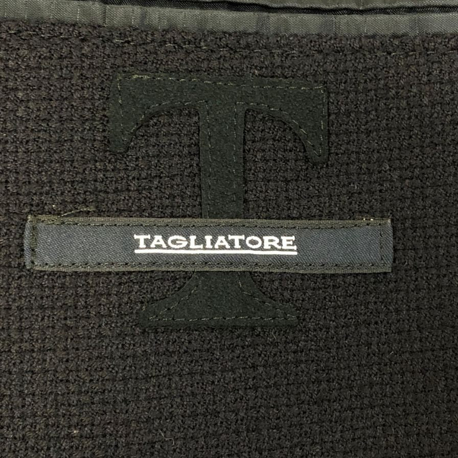美品◆タリアトーレ テーラードジャケット シングル ウール 1SMC22K サイズ44R ネイビー TAGLIATORE 【AFA15】