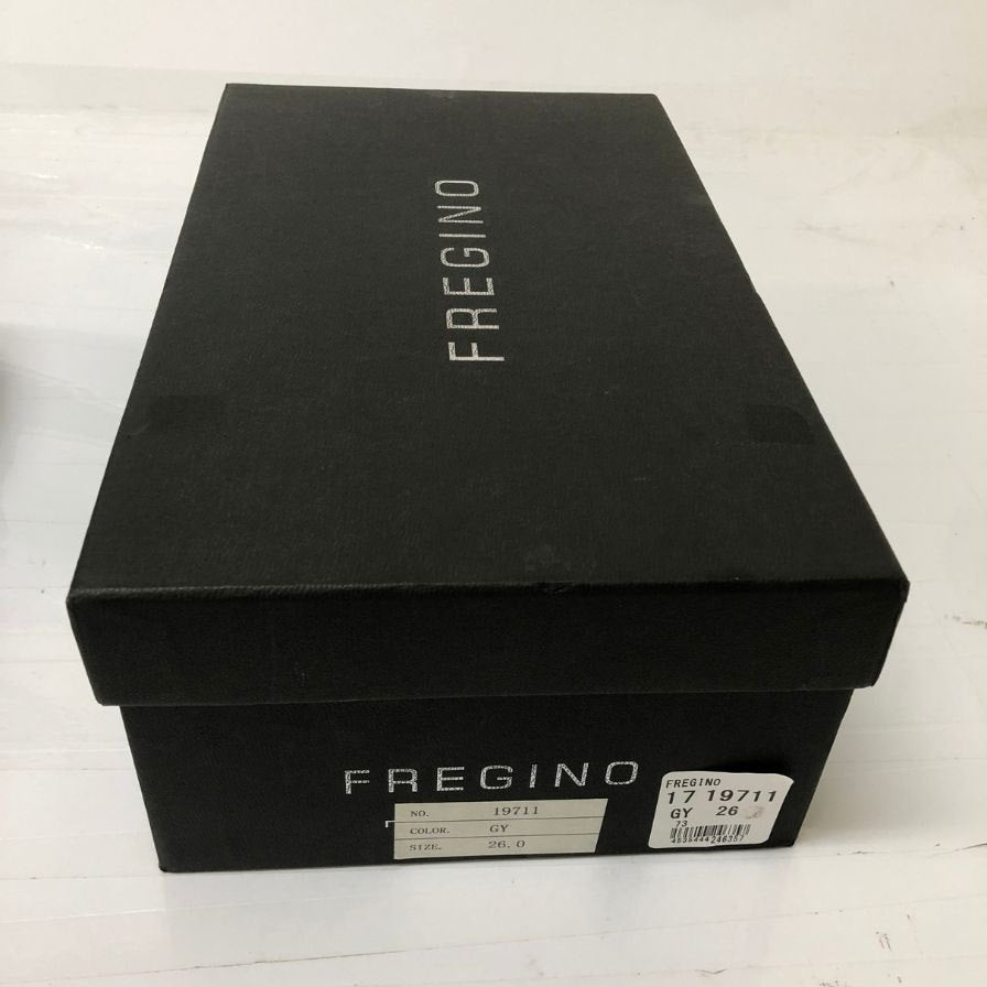 フレジーノ レザースニーカー グレー系 メンズ サイズ26 FREGINO 約26.0cm【AFD3】