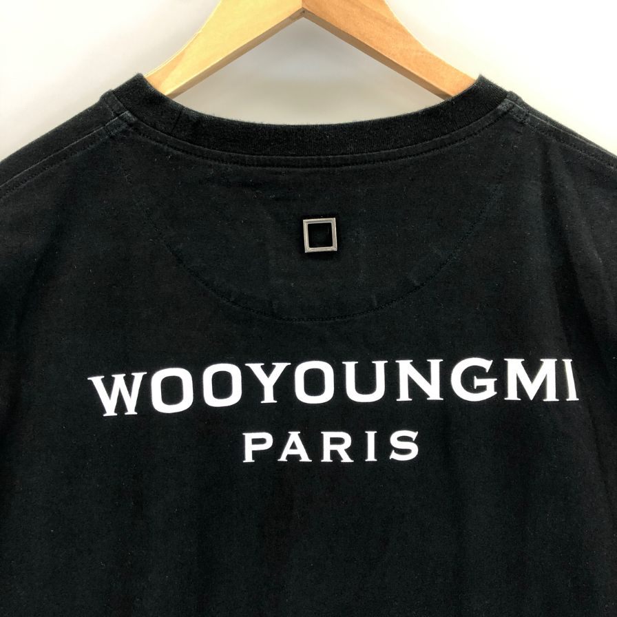美品◆ウーヨンミ 半袖Tシャツ ブラック メンズ メンズ54 wooyoungmi 【AFB4】