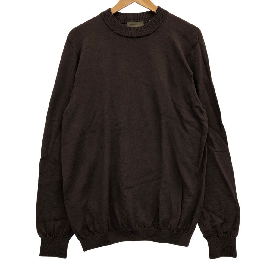 美品◆リナシェンテ ニット モックネック 長袖 ブラウン系 メンズ サイズ52 Rinascente 【AFB26】