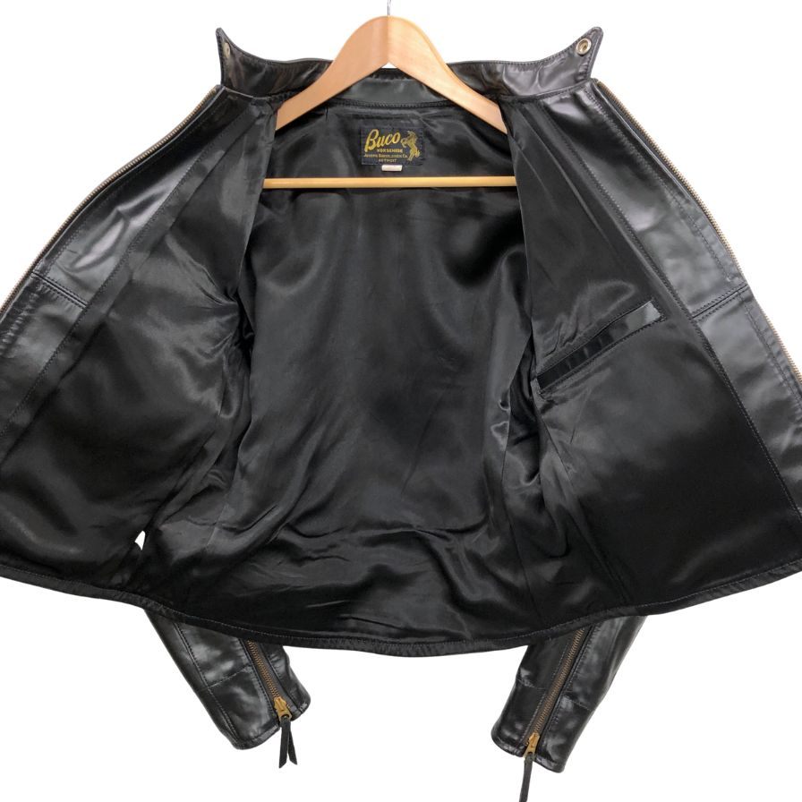 美品◇ブコ ライダースジャケット シングル 馬革 ホースハイド