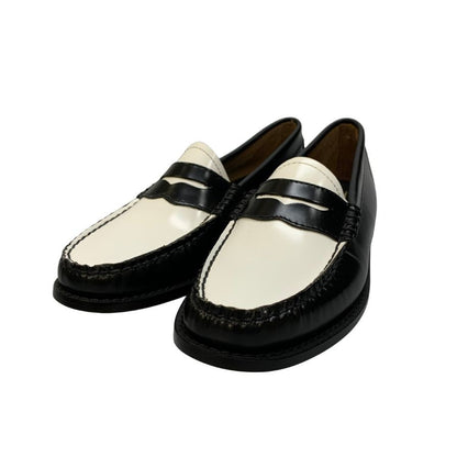 ジーエイチバス ローファー ウィージャンズ ラーソン サイズ8.0 メンズ ブラック ホワイト G.H.Bass&Co. WEEJUNS LARSON ローファー 約26.0cm【LA】【中古】