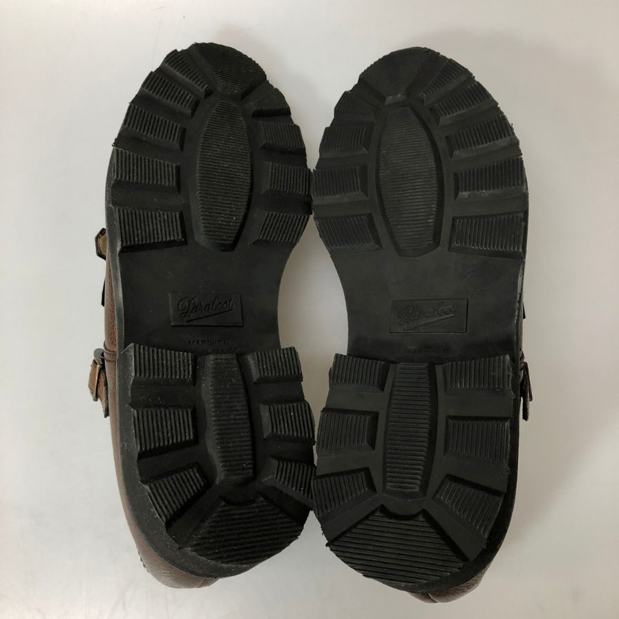 パラブーツ ダブルモンク ウィリアム  グレインレザー ブラウン ブラウン メンズ サイズUK6.5 PARABOOT ビジネスシューズ 約25.0cm【LA】【中古】