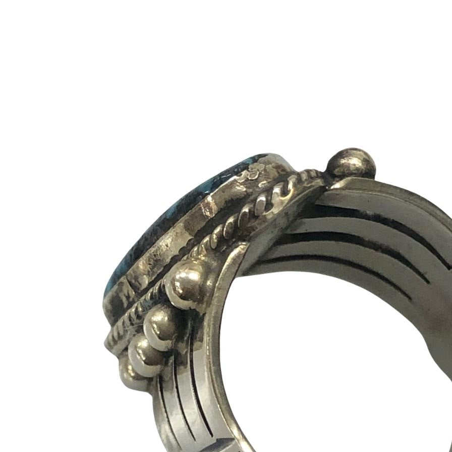 アンディ キャドマン リング ナバホ ナチュラルターコイズ スターリングシルバー ANDY CADMAN【AFI14】