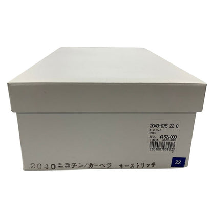 新宿屋 レザーパンプス オーストリッチ 2040-075 ブラウン 22㎝ レディース shinjukuya 約22.0cm【7-13】