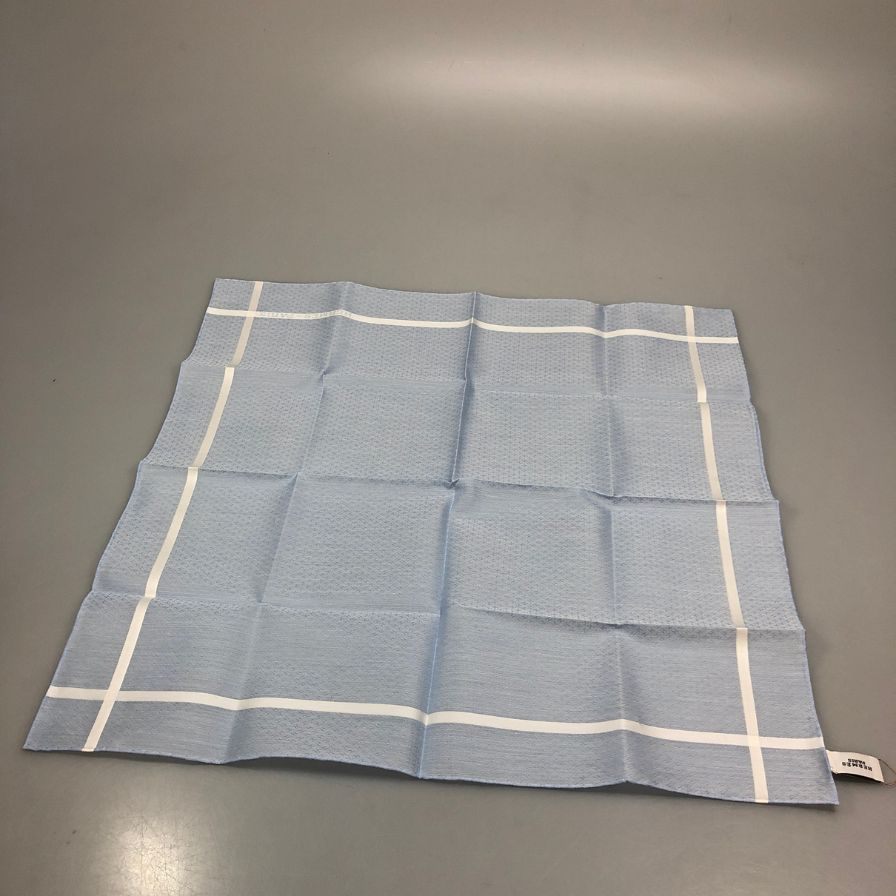 エルメス ハンカチ コットン100% ブルー系 レディース HERMES【AFB53】【中古】
