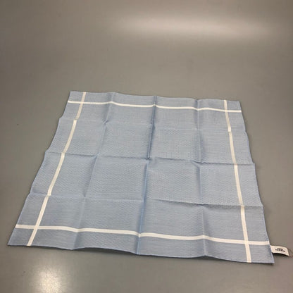 エルメス ハンカチ コットン100% ブルー系 レディース HERMES【AFB53】【中古】