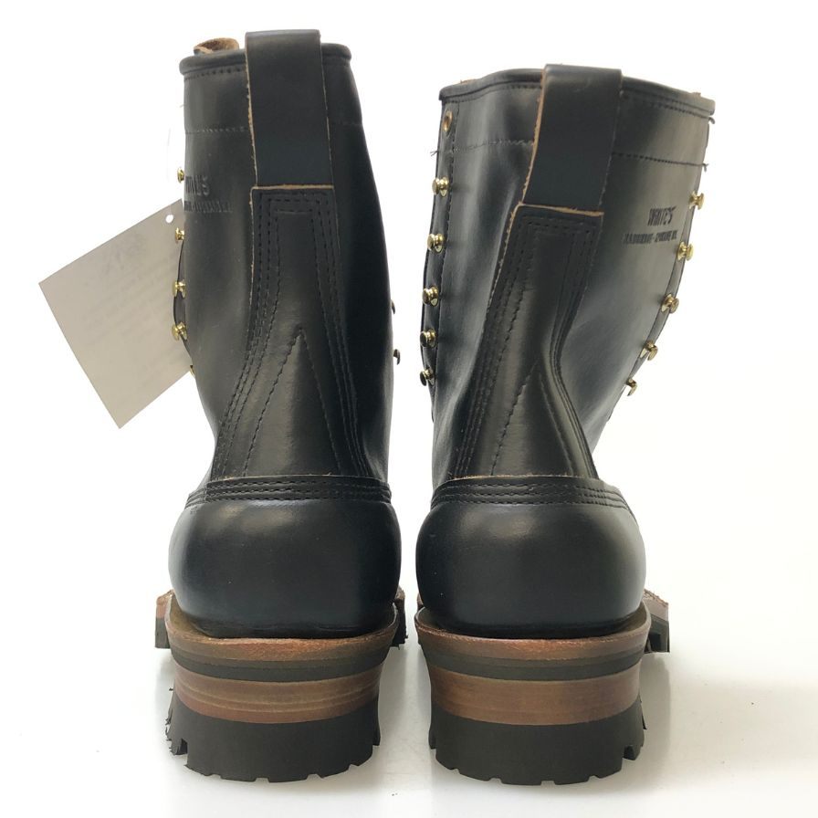ホワイツブーツ メンズ サイズ 8 ブラック White's Boots 約26.0cm【AFD4】