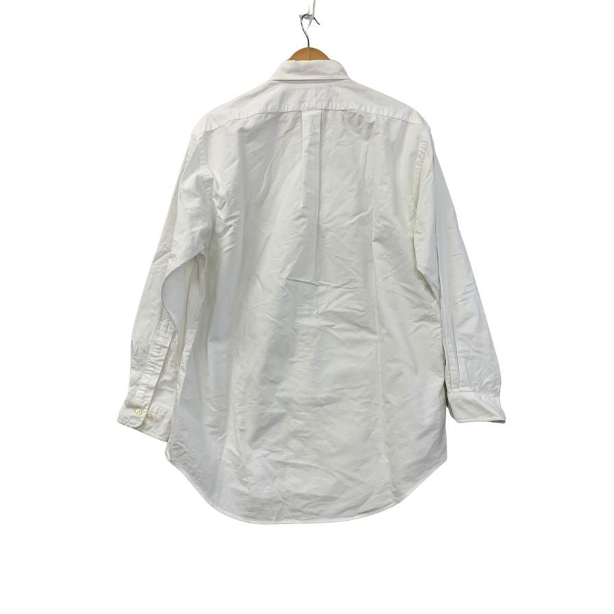 極美品◆ポロ ラルフローレン BDシャツ YARMOUTHライン ホワイト メンズ サイズ15.5 Polo Ralph Lauren 【AFB19】
