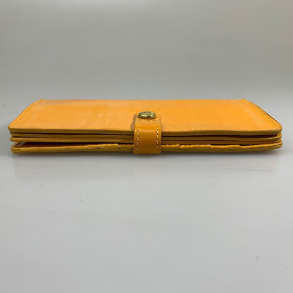 グレンロイヤル 長財布 二つ折り財布 フラップボタン コードバン オレンジ系 GLENROYAL【AFI7】