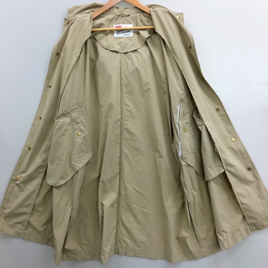 極美品◆トラディショナル ウェザー ウェアー フーディーレインコート  パッカブル レディース サイズ32 ベージュ Traditional Weatherwear 【AFB23】