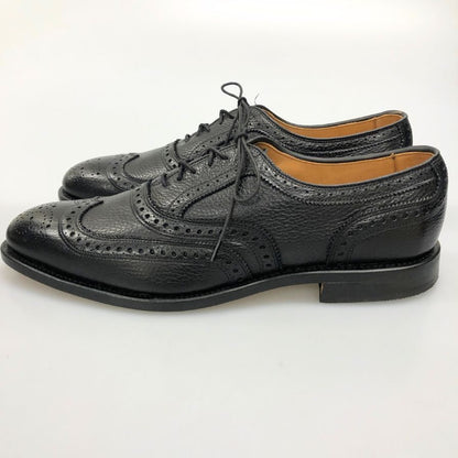 アレン エドモンズ レザーシューズ McAllister ウイングチップ シボレザー サイズ11 ブラック Allen Edmonds ビジネスシューズ 約29.0cm【LA】【中古】