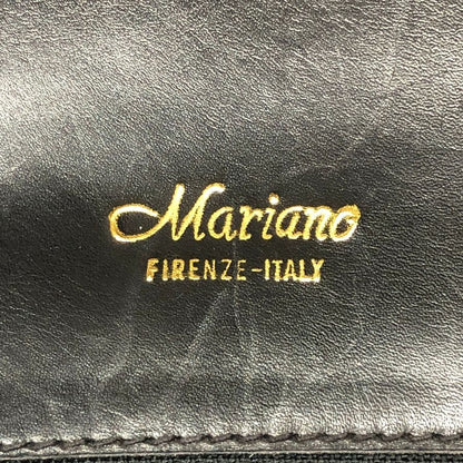 マリアーノ フィレンツェ トップハンドル レザーバッグ シャイニークロコ レディース ブラック Mariano【AFE4】