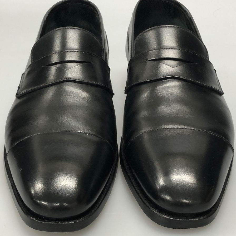 クロケット＆ジョーンズ ローファー レザーシューズ scotney サイズ8D ブラック メンズ Crockett&Jones ローファー 約26.5cm【LA】【中古】