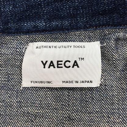 美品◆ヤエカ デニムジャケット ネイビー メンズ サイズM 16-12U YAECA 【AFB35】