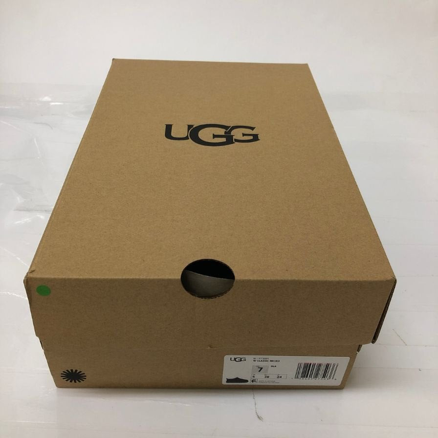 アグ W Classic Micro 1173891 レディース ベトナム製 サイズUS7 ブラック UGG 約24.0cm【AFD14】