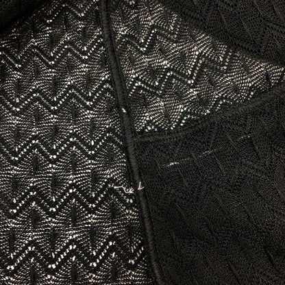 美品◆ミッソーニ ニットカーディガン レース ブラック レディース サイズ40 MISSONI 【AFB14】