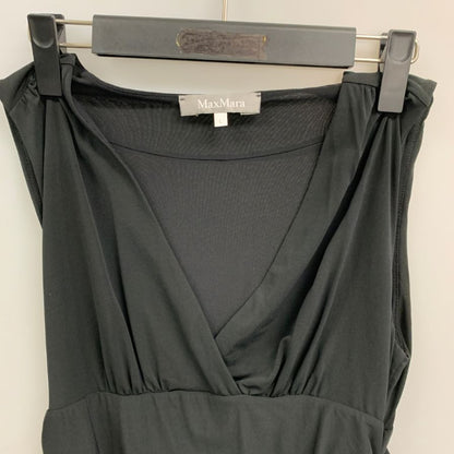 美品◆マックスマーラ ノースリーブトップス ブラック サイズL  MAXMARA 【AFB26】