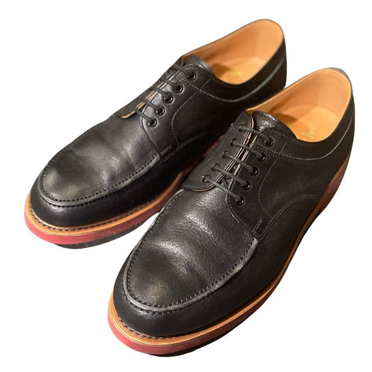 スコッチグレイン レザーシューズ Uチップ F-1169 レザー サイズ24.5 ブラック メンス SCOTCH GRAIN ビジネスシューズ 約24.5cm【LA】【中古】