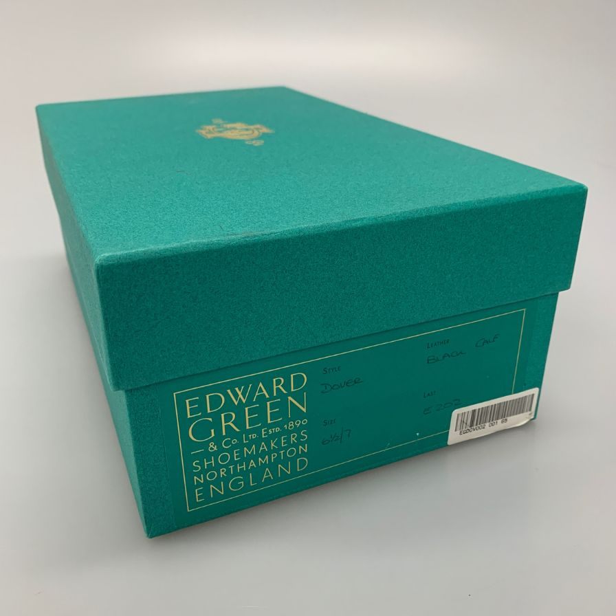 エドワードグリーン ドーバー Uチップ 111015 メンズ6ハーフ ブラック EDWARD GREEN ビジネスシューズ 約25.0cm【LA】【中古】