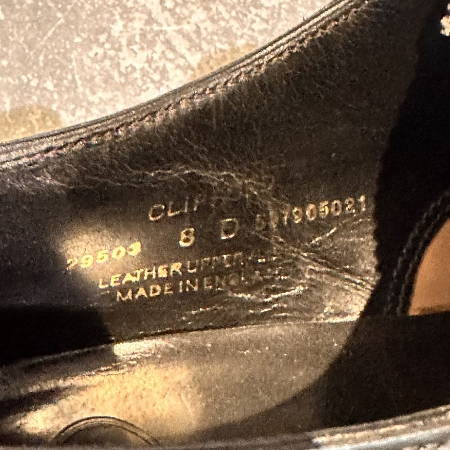 クロケット&ジョーンズ レザーシューズ クリフォード ウイングチップ ブラック サイズUK8E メンズ Crockett&Jones ビジネスシューズ 約26.5cm【LA】【中古】