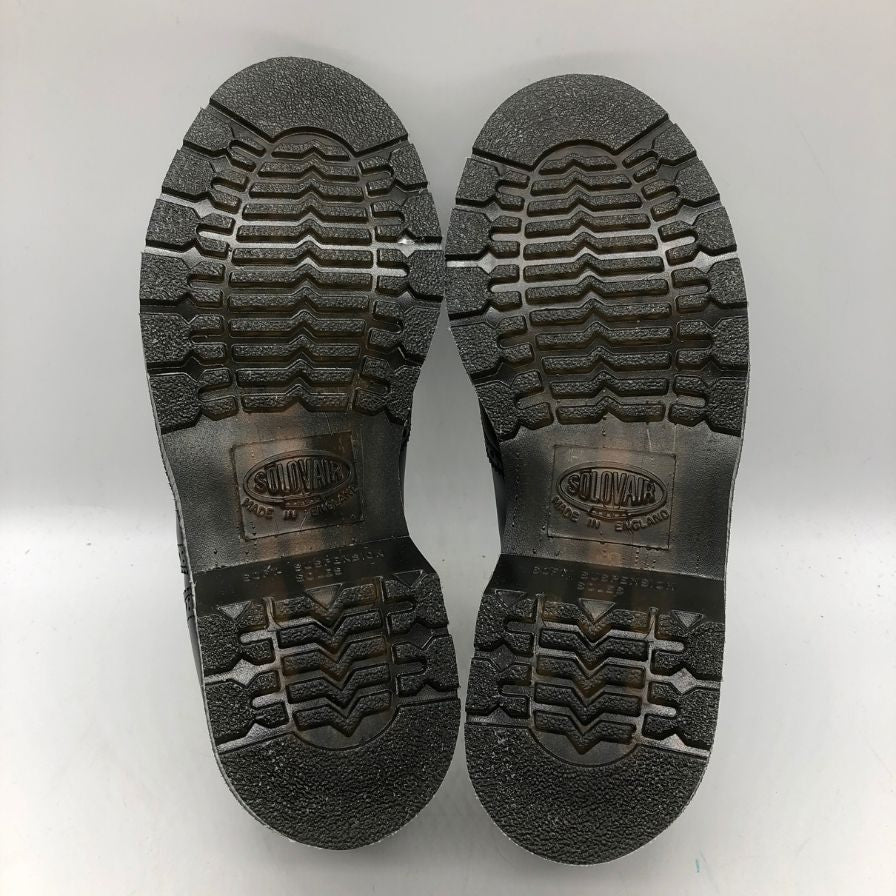 ソロヴェアー レザーシューズ フルブローグ ブラック メンズ サイズ6 SOLOVAIR 約25.0cm【AFD9-2】