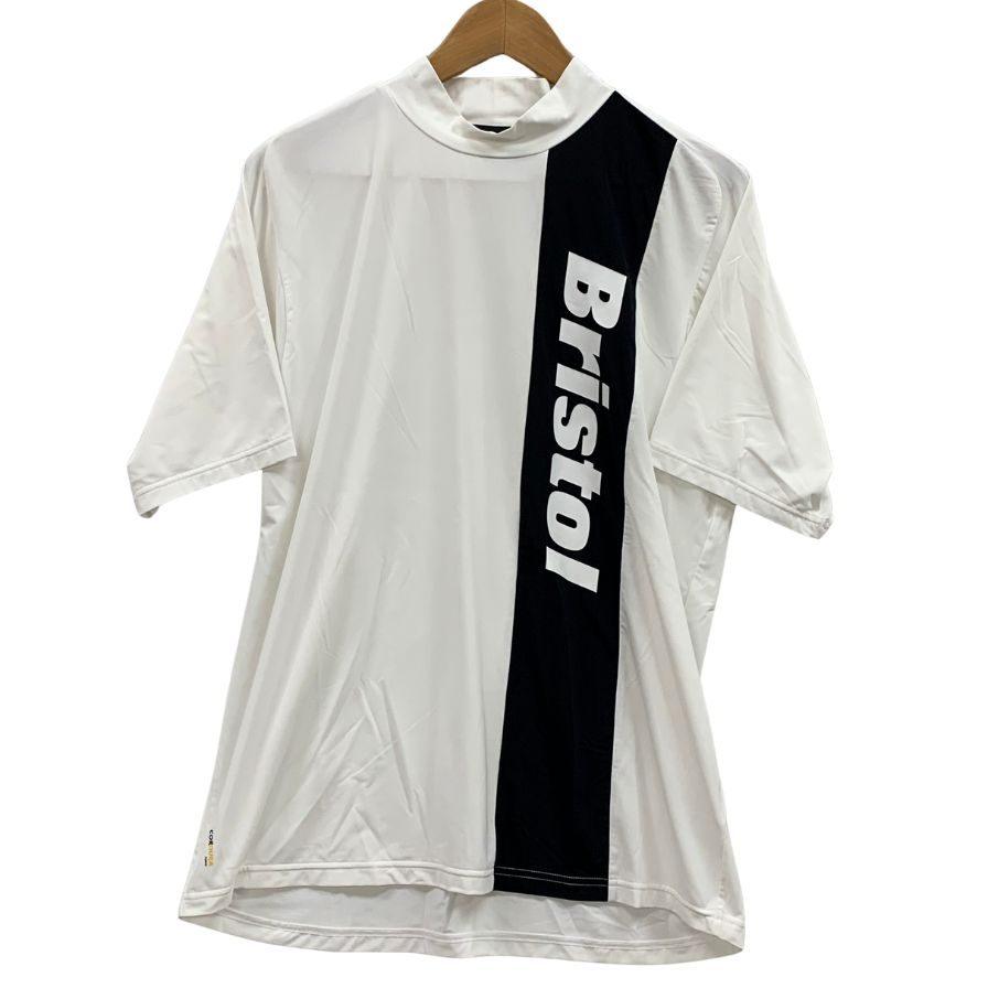 美品◆ソフ × ブリストル Tシャツ FCRB-230048 COOL TOUCH S/S MOCKNECK TOP サイズL メンズ ホワイト系 SOPH SOPHNET F.C.R.B. F.C.Real Bristol 【AFB11】