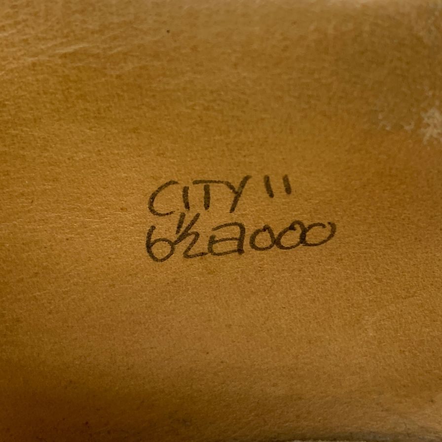 ジョンロブ シティ2 ストレートチップ カーフ ブラック UK6.5E メンズ JOHNLOBB CITY2 ビジネスシューズ 約25.0cm【LA】【中古】