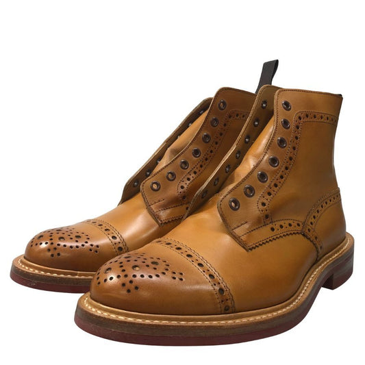 トリッカーズ M7046 ウィングチップ メンズ サイズ 7ハーフ ブラウン Tricker’ｓ ビジネスシューズ 約26.0cm【LA】【中古】