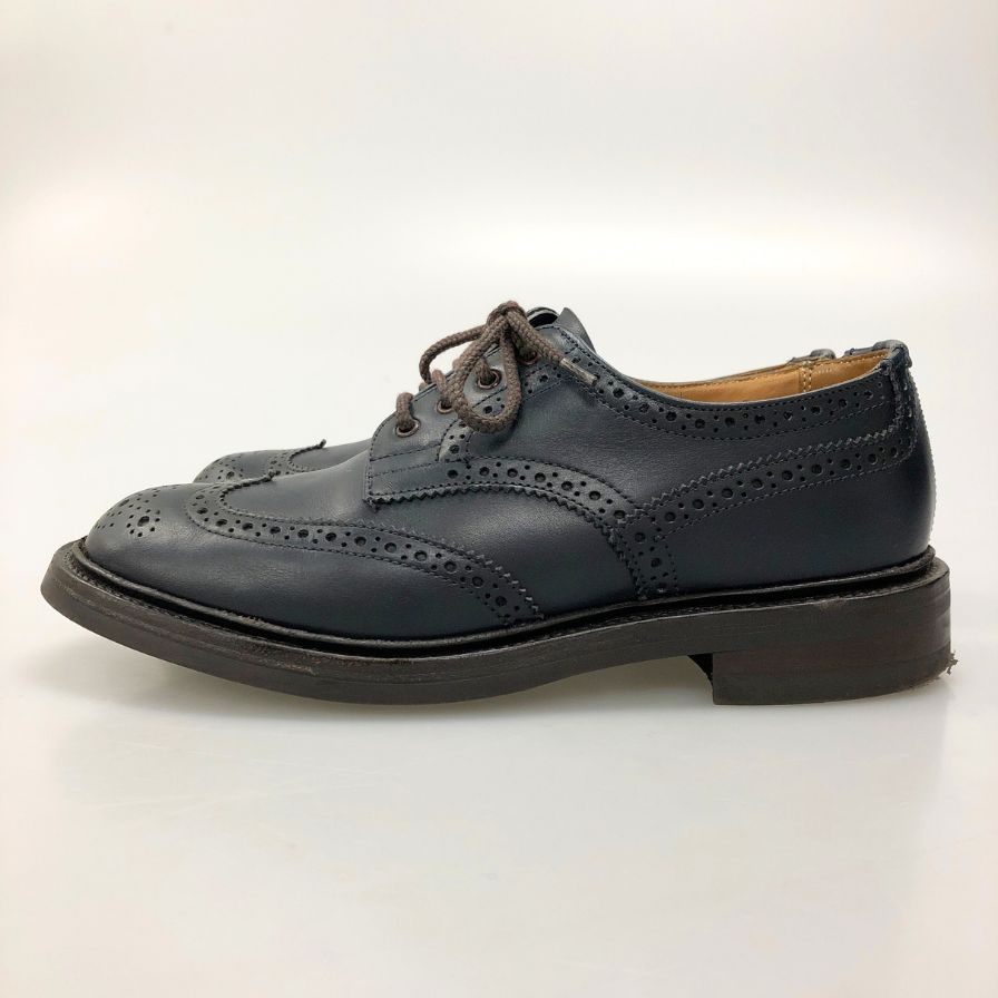 トリッカーズ ウイングチップ L5633 メンズ ネイビー サイズUK6  Tricker's ビジネスシューズ 約24.5cm【LA】【中古】