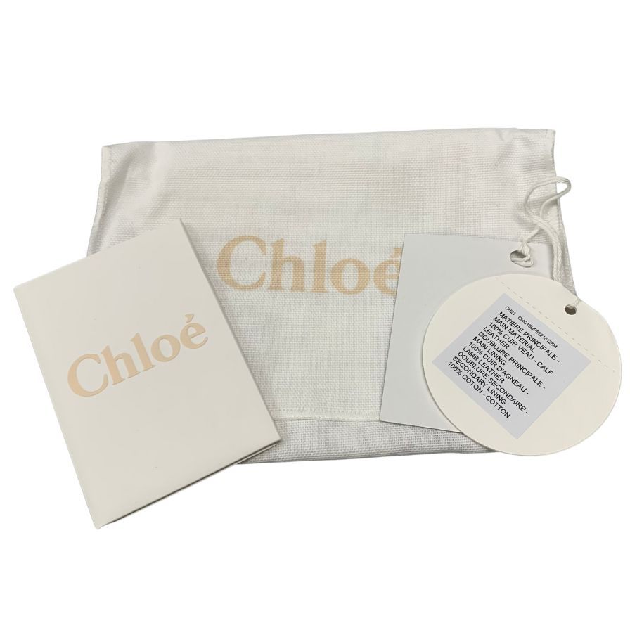 新品同様◆クロエ 三つ折り財布 レザーウォレット マーシー レディース ブラウン系 Chloe【AFI22】