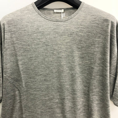 極美品◆キャッシュ＆バルバ カシミヤジャージー キャッシュ Tシャツ カシミヤ100％  グレー レディース サイズ2 cash&barba 【AFB12】