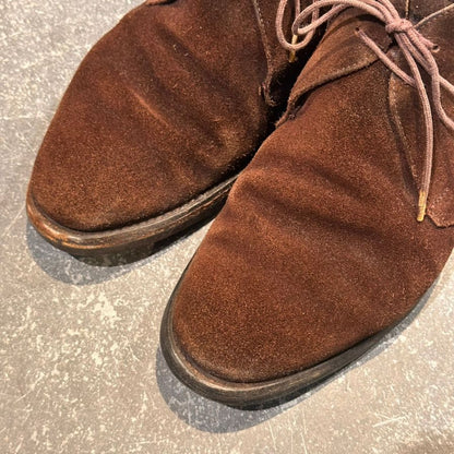 クロケット&ジョーンズ チャッカブーツ チャートシー3 スエード ブラウン サイズUK6.5E CROCKETT&JONES ブーツ 約25.0cm【LA】【中古】