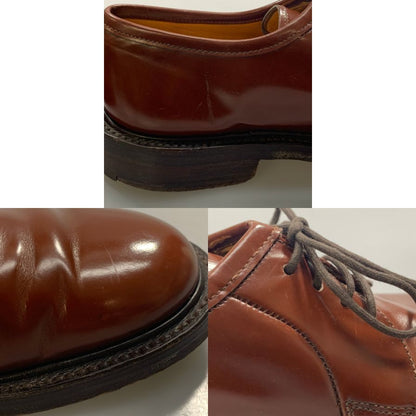 グレンソン プレーントゥ ポリッシュレザー 6229 ブラウン サイズUK5.5E GRENSON ビジネスシューズ 約24.0cm【LA】【中古】