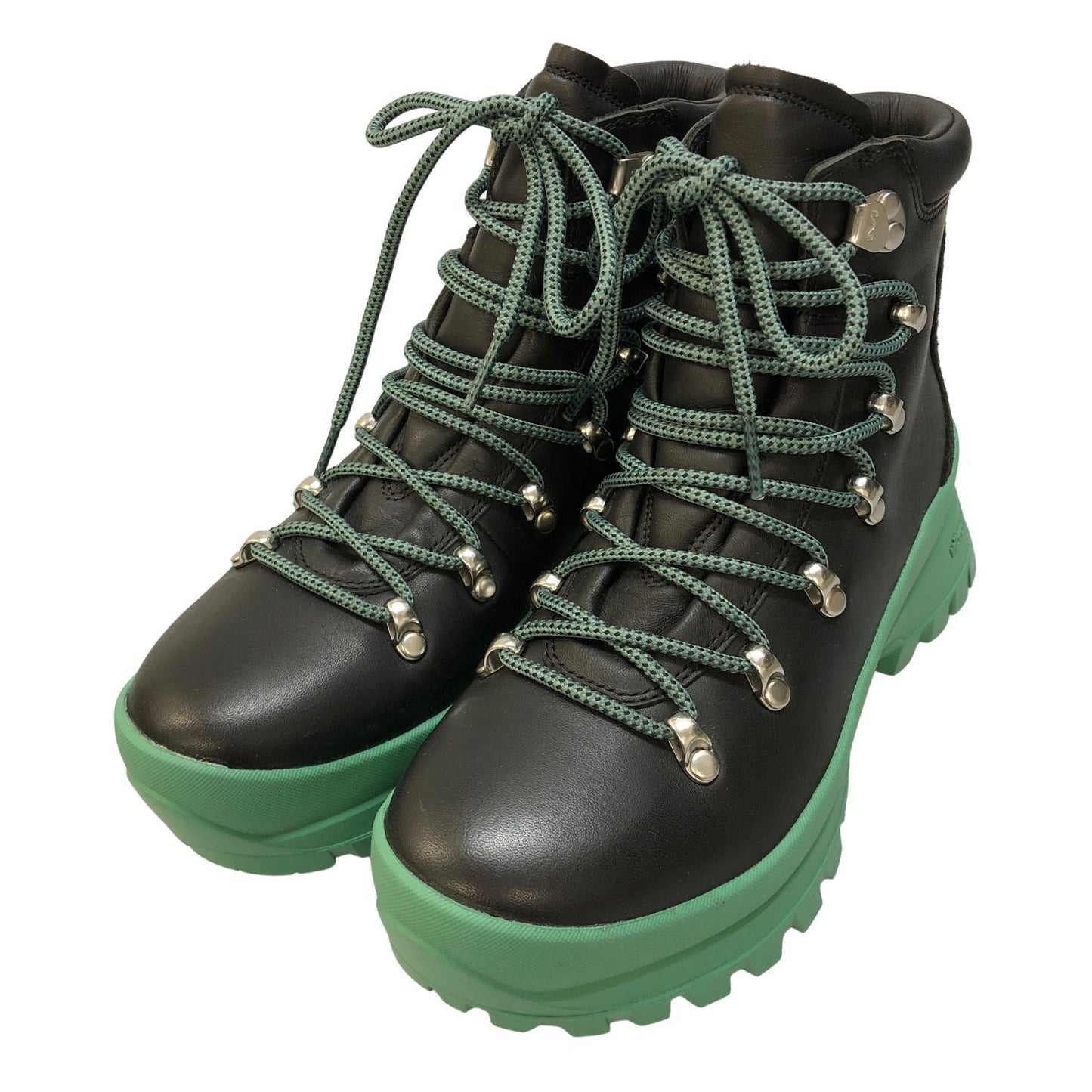 メレル ブーツ トレッキングブーツ Bristol MID レディース サイズ24 ブラック グリーン系 MERRELL 約24.0cm【AFD4】